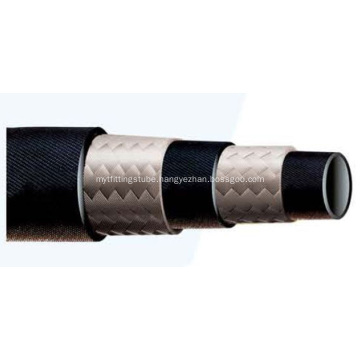Two layers Fiber Braided Rubber Pipe